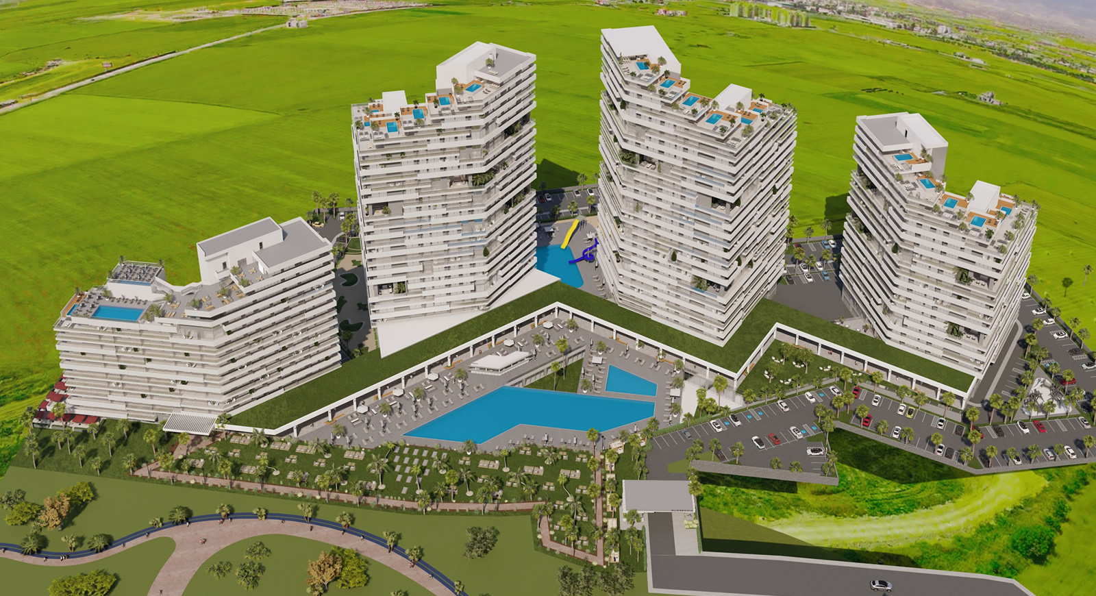 Querencia Long Beach dış cephe proje görseli