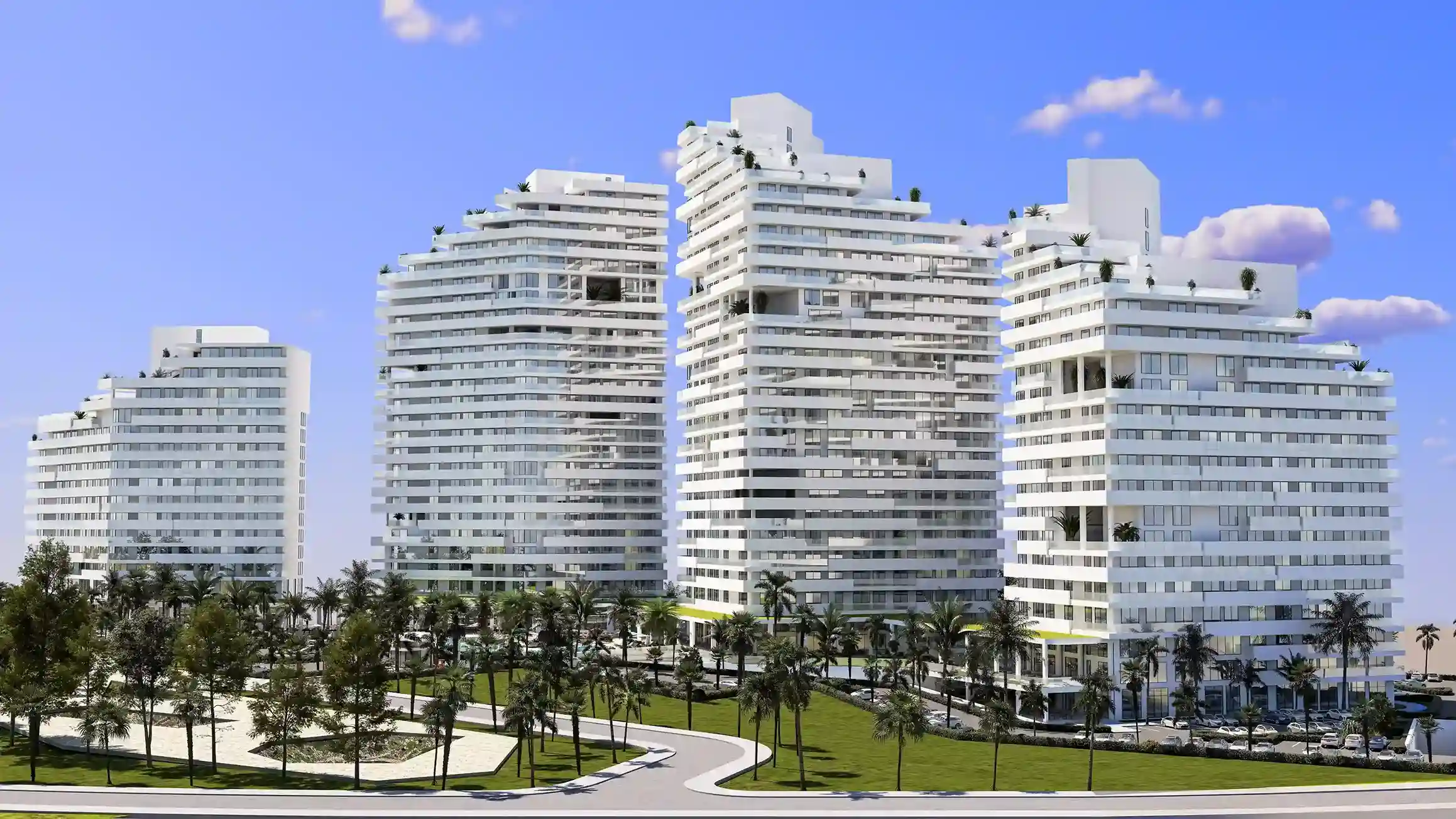 İskele Long Beach bölgesinde Querencia Long Beach projesi