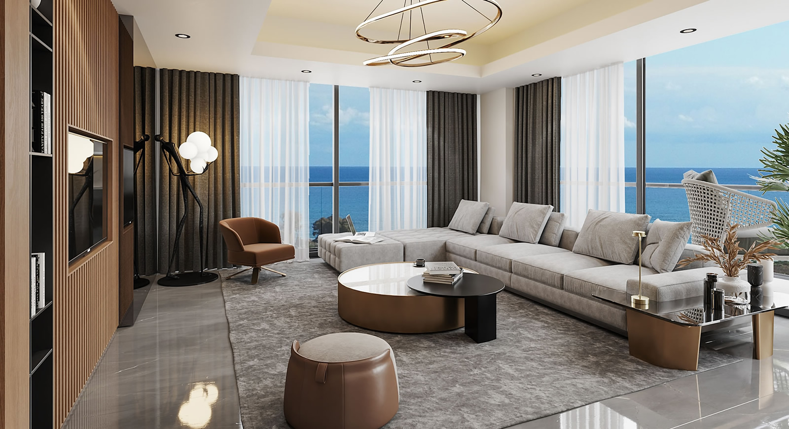 Querencia Long Beach iç mekan yaşam alanı
